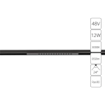 Магнитный трековый светильник Arte Lamp OPTIMA A7286PL-1BK, LED