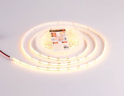 Светодиодная лента GS4651 COB 320Led/ 10W m/ 24V IP20 3000K 5m кратность резки 50mm (2 конт.)