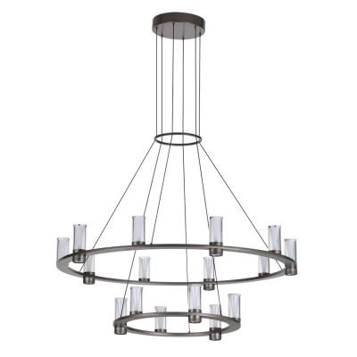 7143/110L HIGHTECH ODL26 513 светильник темный никель/акрилл/металл IP20 LED 93W 5960Лм 3000K 220V DEFANCE