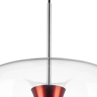 804202 Люстра CUPOLA LED 10W 500LM АЛЮМИНИЙ/КРАСНЫЙ 3000K Lightstar