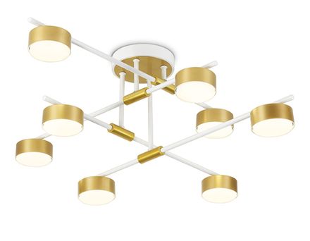 Светильник потолочный FL51751/8 WH/GD белый/золото GX53/8 max 12W 720*720*245