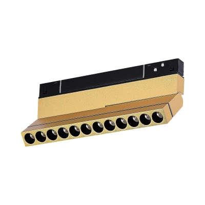 ST805.246.12 Магнитный трековый светильник Золотистый LED 1*12W 4000K 550Lm Ra>90 36° IP20 L220xW22xH117 48VV