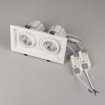 Светильник MS-VORTEX-BUILT-S250x140-2x30W Warm3000 (WH-WH, 17 deg, 230V) (Arlight, IP20 Металл, 5 лет)