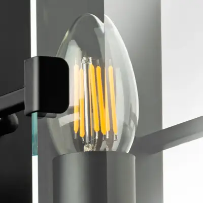 713617 Бра NOVARA 1x40W E14 ЧЕРНЫЙ МАТОВЫЙ Lightstar