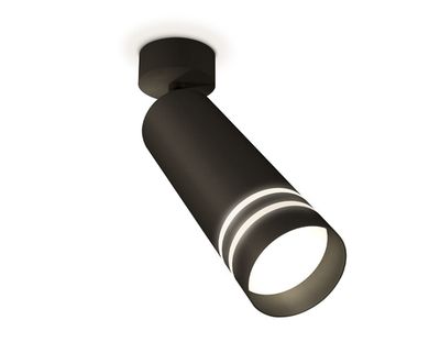 Комплект поворотного светильника XM6343013 SBK/FR черный песок/белый матовый MR16 GU5.3 (A2210, C6343, N6236)