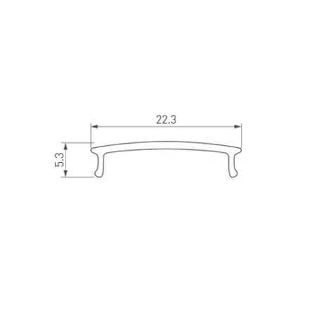 Экран ARH-WIDE-(F)-H10-2000 Clear-PM (Arlight, Пластик)