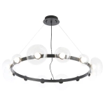 Люстра Crystal Lux BOSQUE SP12 BLACK/TRANSPARENT 0270/312
