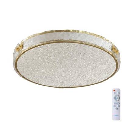 7722/120L PIKO LED SN 38 Светильник металл/пластик/стекло/белый/золотой LED 120Вт 3000-6000K D720 IP20 пульт ДУ FELICE