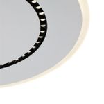 7663/44L MITRA LED SN Светильник пластик/белый LED 44Вт 3000-4000-6000K D600 IP20 пульт ДУ COSMO