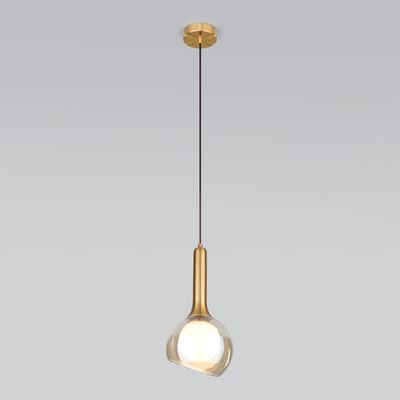 Подвесной светильник со стеклянным плафоном 50188/1 янтарный