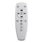 3041/DL COLOR SN 018 Светильник пластик/белый/хром LED 48Вт 3000-6500К D400 IP43 пульт ДУ/RGB/LampSmart BUTTON