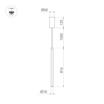 Светильник SP-JEDI-HANG-R18-10W Day4000 (BK, 360 deg, 230V) (Arlight, IP20 Пластик, 3 года)