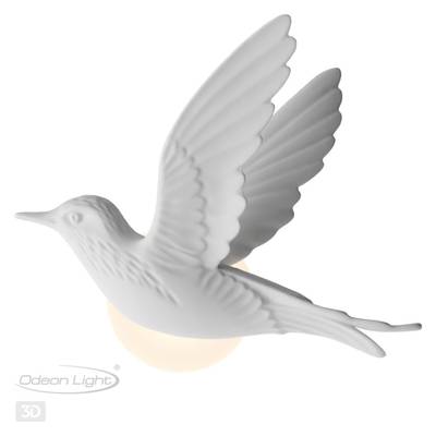 4341/3WLA HIGHTECH ODL22 367 белый гипс Настенный светильник (ЛЕВ.) IP20 LED 3W 122Лм 3000K COLOMBELLA