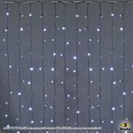 A-943 WW/W FLASH сведодиодный занавес 2*2м 300LED, провод темно-зелёный