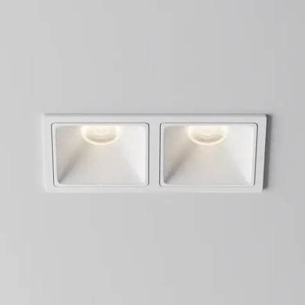 Встраиваемый светильник Альфа / Alfa LED 20 Вт 4000 К 50°, DL043-02-10W4K-SQ-W-1. TM Maytoni