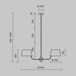 Подвесной светильник Modesto E14x6, MOD360PL-06B. TM Maytoni