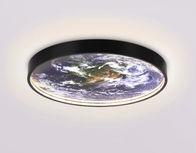 Светильник светодиодный настенно-потолочный FW11131 BK черный 15W LED 3000-6400K D240*38