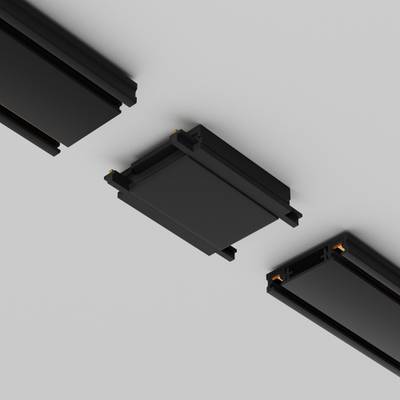 Коннектор питания прямой Radity черный, TRA084C-11B. TM Maytoni