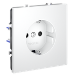 VLS040202 Розетка встраиваемая VOLTUM S70 с заземлением и защитными шторками, 16А, (белый матовый) (ТМ Maytoni)