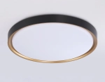 Потолочный светодиодный светильник FZ1249 BK/GD черный/золото IP54 45W 5000K D480*60 (Без ПДУ)
