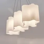 802130 Подвес NUBI 3х40W E27 ХРОМ/БЕЛЫЙ