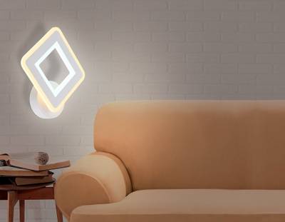 Настенный светодиодный светильник FA871 WH белый 11W 220*250*50
