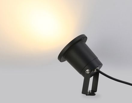 Светильник уличный в грунт ST6338 BK черный IP65 GU10 max 35W D92*315