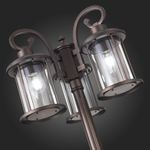 SL080.425.03 Светильник уличный наземный ST-Luce Темный кофе/Прозрачный, Темный кофе E27 3*100W