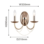 Бра Plini 2591-2W, 2*E14*40W. ТМ F-Promo