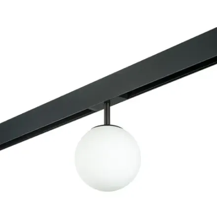 PRO110107 Светильник д/1-фазн трека TETA ЧЕРНЫЙ/БЕЛЫЙ E14 D138 PRO (595107+595110) Lightstar