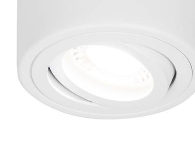Накладной поворотный точечный светильник TN225 WH белый GU5.3 D80*100