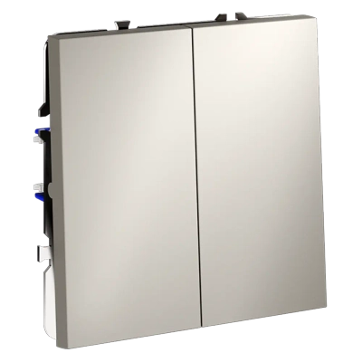 VLS020103 Выключатель встраиваемый VOLTUM S70 двухклавишный 10А, (кашемир). (ТМ Maytoni)