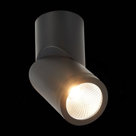 ST650.442.10 Светильник потолочный Черный LED 1*10W 4000K 800Lm Ra&gt;90 38° IP44 D60xH175 165-265V