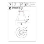 ST603.543.56 Светильник подвесной ST-Luce Белый/Белый LED 1*56W 4000K