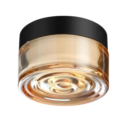 7158/6CL HIGHTECH ODL26 493 светильник черный/янтарный/стекло/поликарбонат IP65 LED 6W 410Лм 2200/2700/3000K 120° 220-240V RONDA