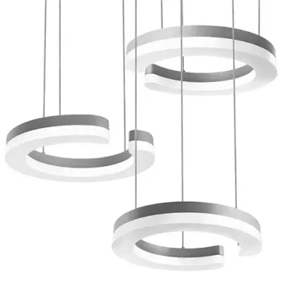 763339 Подвес UNITARIO 34.5W LED 3795LM СЕРЕБРО МАТОВЫЙ 3000K Lightstar