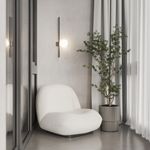 Настенный светильник с матовым плафоном 503052 хром