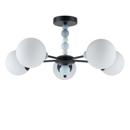 6526/5C MODERNI LN23 291 чёрный Люстра потолочная E14 5*40W 220V SUNDAY