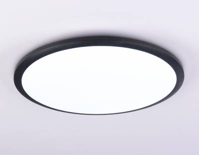 Потолочный светодиодный светильник FZ1235 BK черный IP44 48W 6400К D450*55 (Без ПДУ)