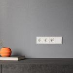 VLS000913 Накладка для розетки с заземлением и защитными шторками, с USB A+A, S70 (хлопок). (ТМ Maytoni)