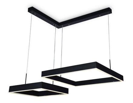Светильник светодиодный подвесной с пультом FA6644/2 BK черный 108W 850*750*700 (ПДУ РАДИО 2.4G)