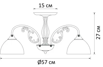 Потолочная люстра Arte Lamp SPICA A3037PL-5AB, 5хE27
