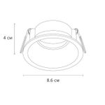 Точечный встраиваемый светильник Arte Lamp DASH A2864PL-1BK, 1хGU10