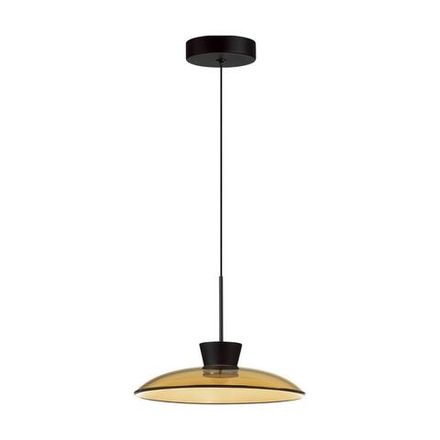 5055/9LA L-VISION ODL24 321 черный/янтарный/металл/стекло Подвес LED 9W 3000К SAUCER