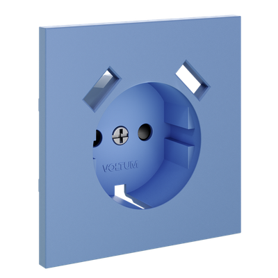 VLS000915 Накладка для розетки с заземлением и защитными шторками, с USB A+A, S70 (деним). (ТМ Maytoni)