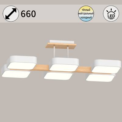 03359-0.3-06 WH+WOOD светильник потолочный