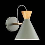 SLE125111-01 Бра Серый, Золотой/Серый, Темное дерево E14 1*40W