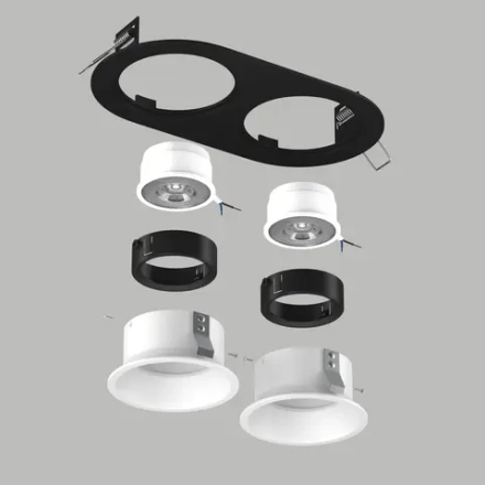 D6570606BMOD Светильник DOMINO ROUND  под LED модуль/лампу МR16 (214657+214606+214606+214007+214007)