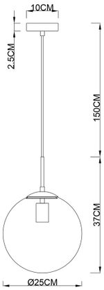 Подвесной светильник Arte Lamp VOLARE A1925SP-1CC, 1хE27