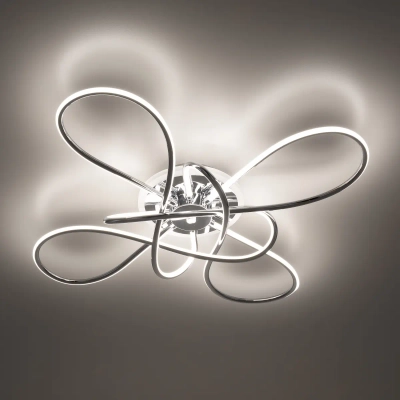 Citilux Джемини CL229B141E LED RGB Люстра с пультом Хром